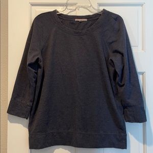 🛍3/$20🛍3/4 sleeve heather navy sweatshirt